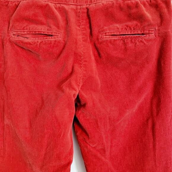 theory Shisila Reactive Cord Burnt Orange Flared Bell Bottom Pants Women's Sz 4 - Picture 4 of 8